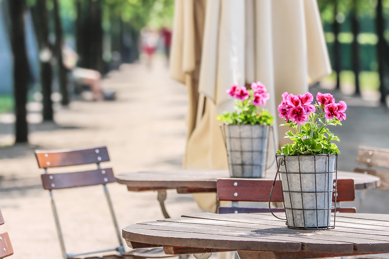 Garden-restaurant-in-the-park-